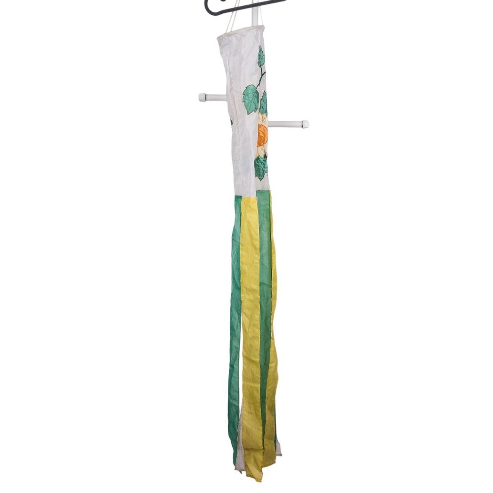 Sunflower Windsock Spring Summer White Green Yellow Floral House Decor Garden